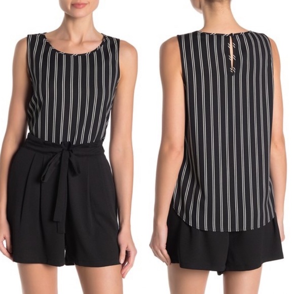 DR2 Tops - NWT DR2 by Daniel Rainn Striped Sleeveless Shell